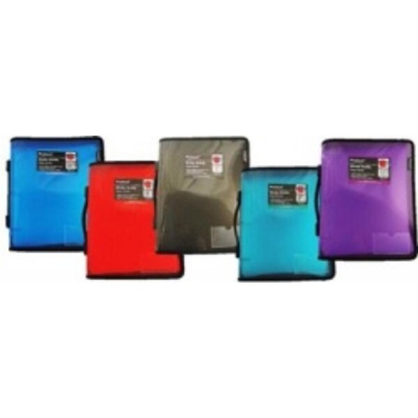 Binder Buddy Protext A4 3 Ring Binder, 25mm with Zipper and Handle, Smoke Grey – Durable Document Organizer for Office, School, and Travel