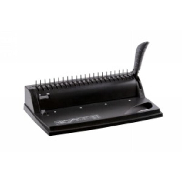 Safeguard Rexel Binding Machine – 8 Sheet Capacity, Compact Black Document Binder for Office and Home Use, Ideal for Reports, Presentations, and Projects