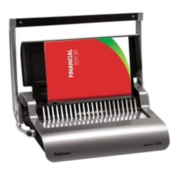 Quasar 500 Manual Comb Binding Machine – Heavy-Duty Plastic Comb Binder for A4 Documents, 500 Sheet Capacity, Ideal for Office, School, and Professional Use