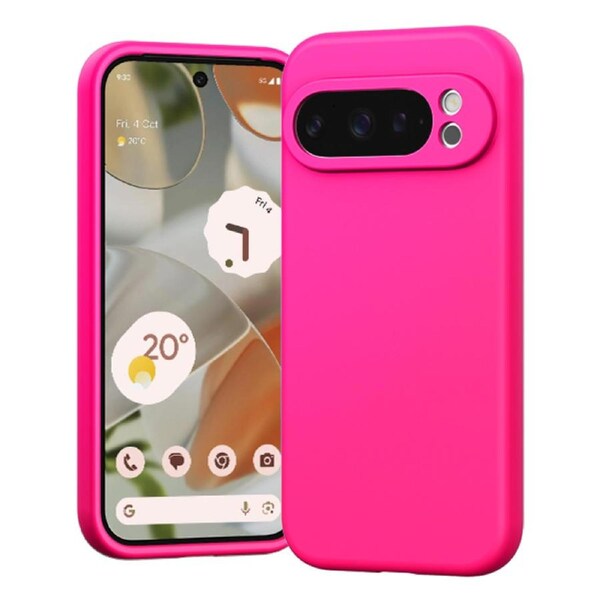 ZUSLAB Case for Google Pixel 9 Pro XL Case Premium Liquid Silicone Full Body Protective Shockproof Slim Anti-Scratch Phone Cover (2024) - Hot Pink