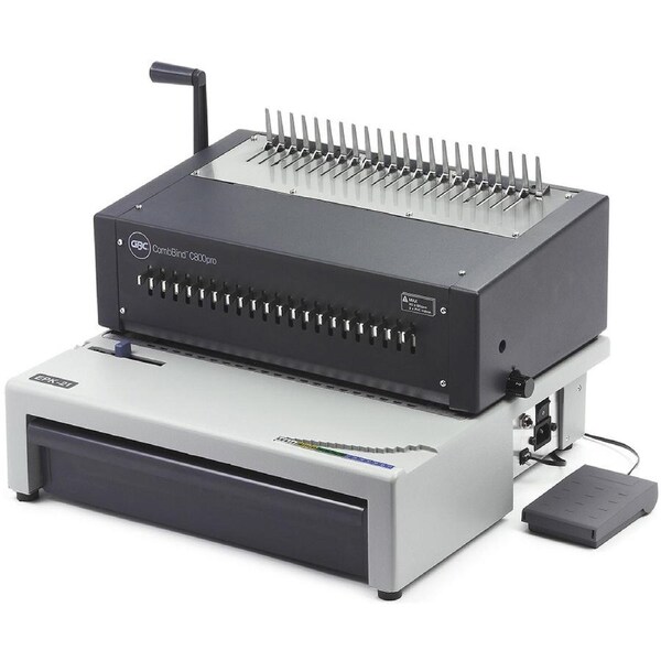 GBC CombBind C800 Pro Electric Binding Machine - High-Performance Comb Binder for Professional Document Binding, Ideal for Offices and Schools, User-Friendly Design