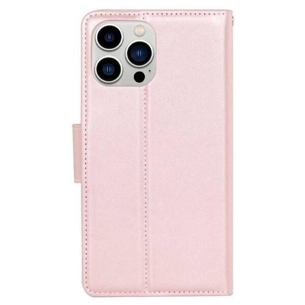 Soka Hanman Wallet Case (Suits iPhone 16 Pro Max) - Rose Gold