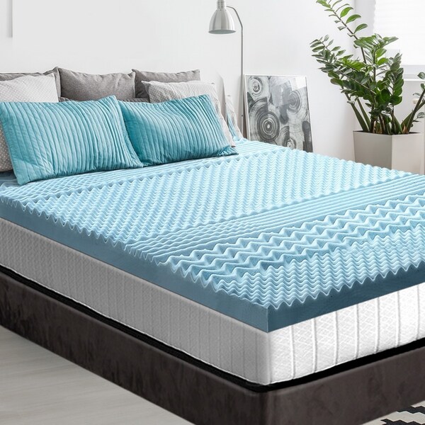 7-Zone 8cm King Single Memory Foam Mattress Topper Giselle