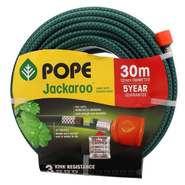 Pope 12mm x 30m Tap-Ready Jackaroo Garden Hose - 1011504