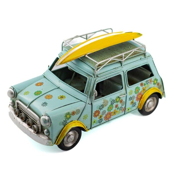 Boyle Metal Display Flower Mini w/ Surfboard Handmade Ornament Decor 25cm