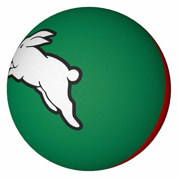 NRL Rubber High Bounce Hand Ball - South Sydney Rabbitohs - Single - 6cm
