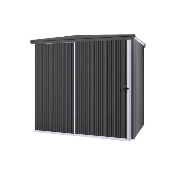 Stratco Handi-Mate Sliding Door Shed Gun Metal Grey / HM4 2.21m Wide x 1.55m Deep x 1.90m High