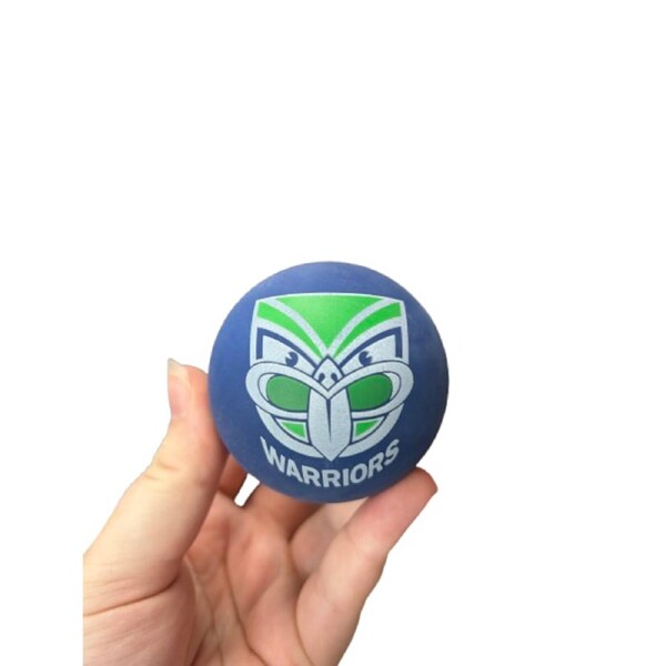 NRL Rubber High Bounce Hand Ball - New Zealand Warriors - Single - 6cm