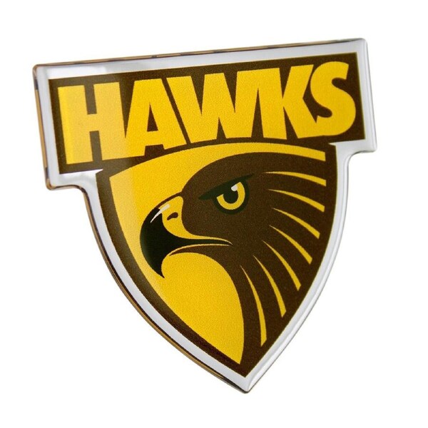 AFL Logo Emblem - Hawthorn Hawks - Supporter Car Badge