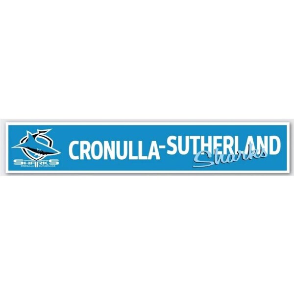 NRL Car Window Decal - Cronulla Sharks - Sticker 280mm