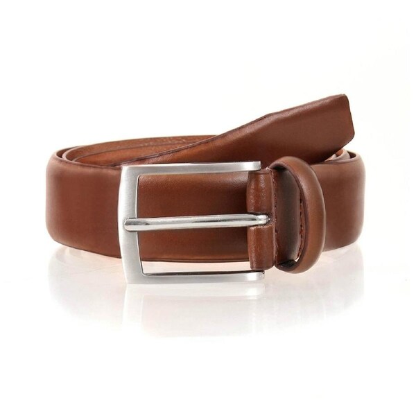 Dents Premium Plain Leather Belt Full Grain Classic Genuine - Tan Small