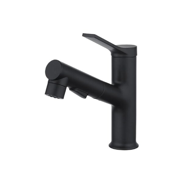 Bathroom 3 Modes Pull Out Basin Mixer Tap Vanity Basin Faucet Black WELS