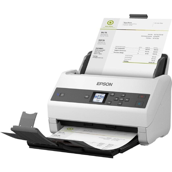 Epson WorkForce DS-870 A4 Document Scanner - High-Speed, Duplex Scanning, USB 3.0, Advanced Image Processing, Reliable for Business and Office Use