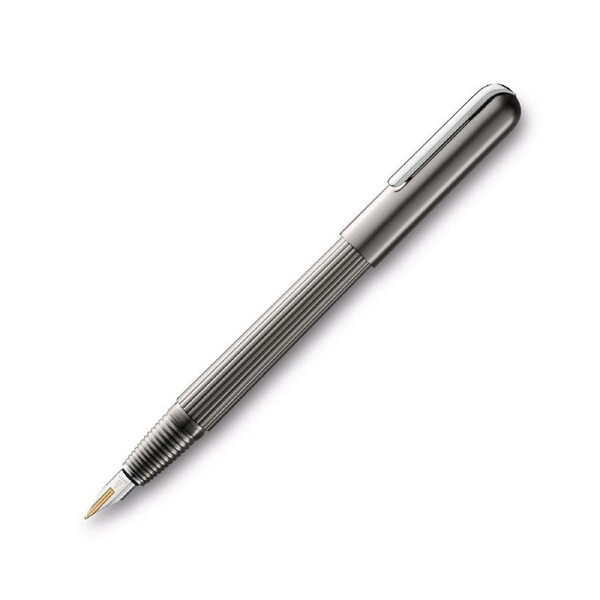 LAMY Imporium Fountain Pen Medium Titanium & Platinum
