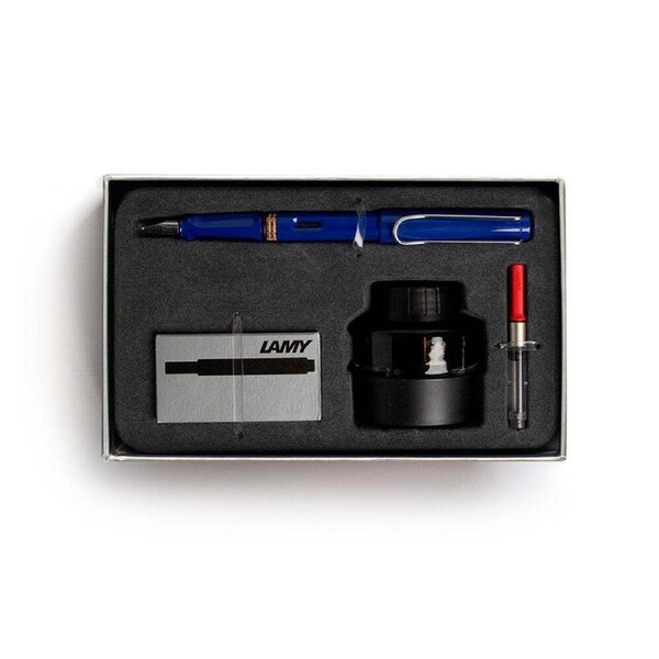 LAMY Safari Gift Pack Fountain Pen - Medium - Blue