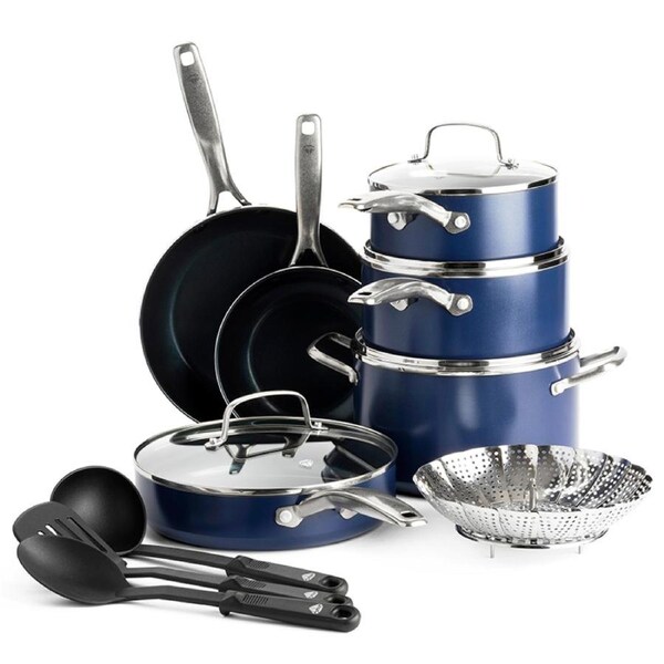 Blue Diamond 14 Piece Cookware Set