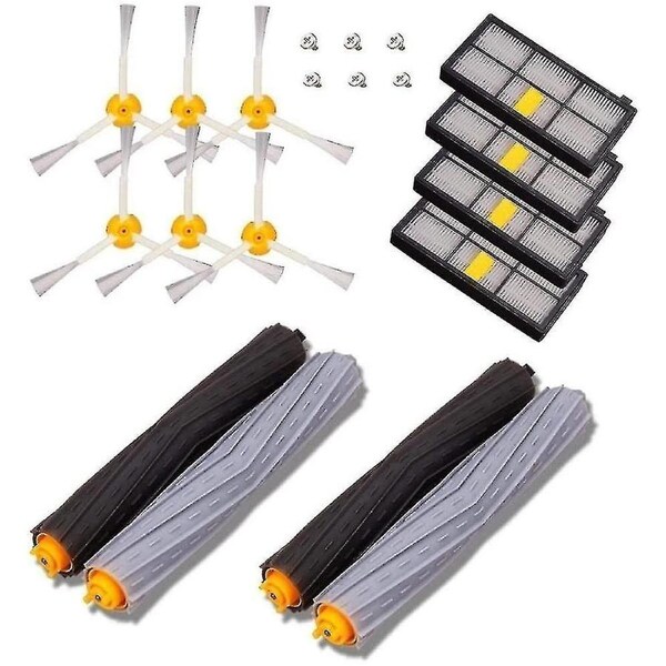 Brushes Replacement Kit Spare Parts Compatible With Irobot Roomba Series 800 860 870 880 890 And 900 960 980 - Pack Of 14 Pcs Yu