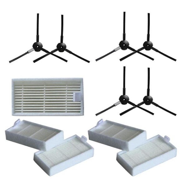 6X Side Brush +5X Filter for Lidl 3000 A1 Robotic Vacuum Cleaner Accessories Vacuum Cleaner Replace