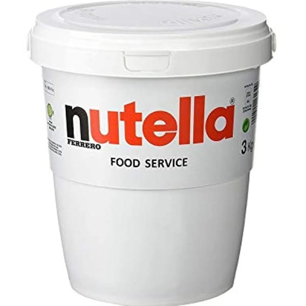 Nutella Hazelnut Spread Food Service Tub Ferrero 3kg Bucket Bulk