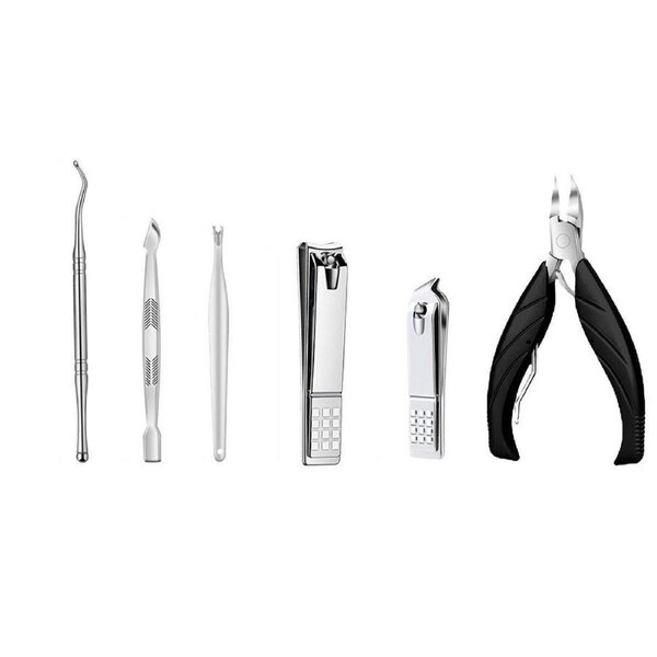 Professional Nail Clippers Set Manicure Pedicure Kit Stainless Steel Tools