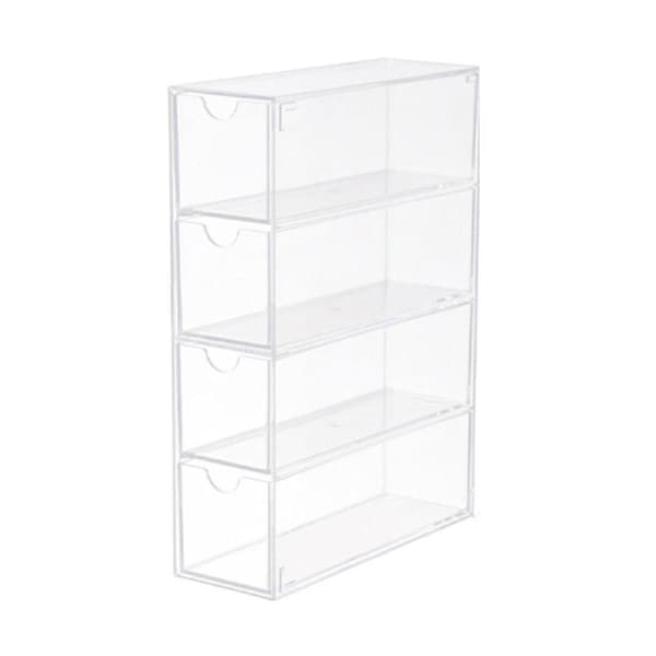 Stackable Acrylic Glasses Sunglasses Display Box Four Layer Drawer Storage