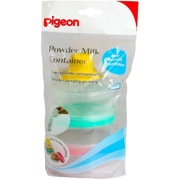 Pigeon Portable Powder Milk Container with 3 Compartments