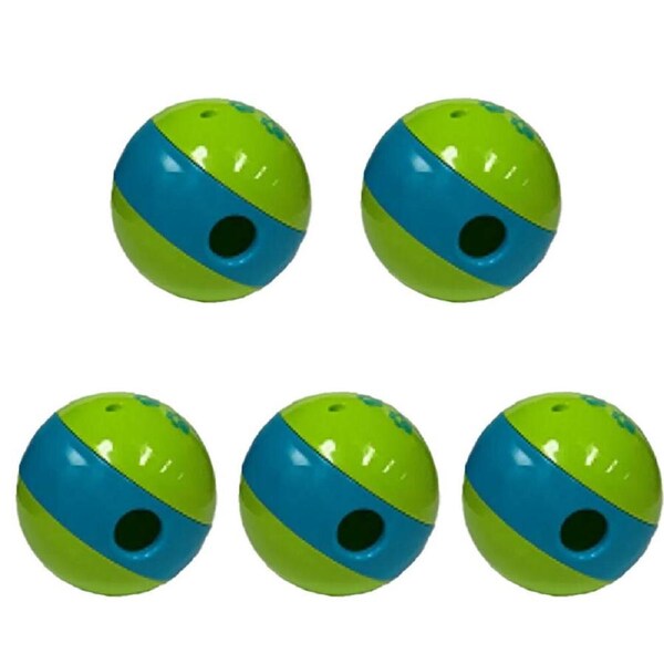 5x Jolly Pooch Activity Treat Ball Dog Interactive Play Fun Toy Small 8cm