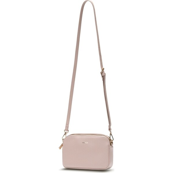 Tosca PU Womens Casual/Formal Crossbody Shoulder Carry Bag 20x13cm Apricot