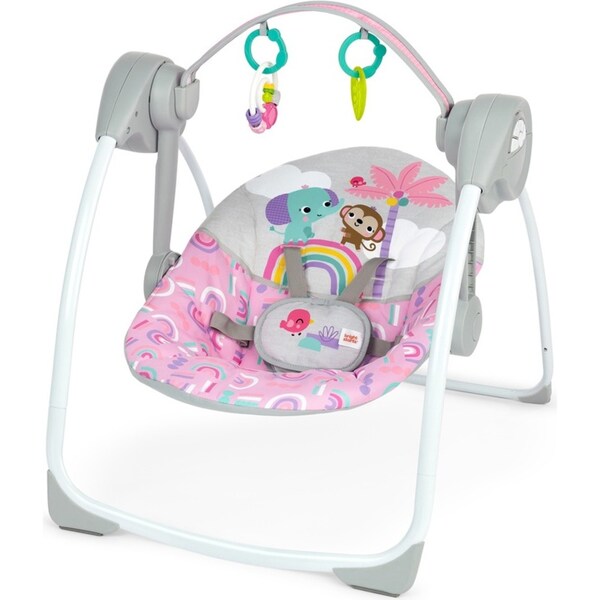 Bright Starts Pink Paradise Portable Baby/Infant/Newborn Portable Swing 0m+