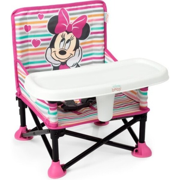 Bright Starts Minnie Mouse Pop ‘N Sit Baby/Infant Portable Booster Seat 6m+