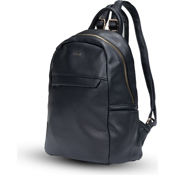 Tosca Womens PU Casual/Formal Home/Office Travel Backpack 30x27cm Black