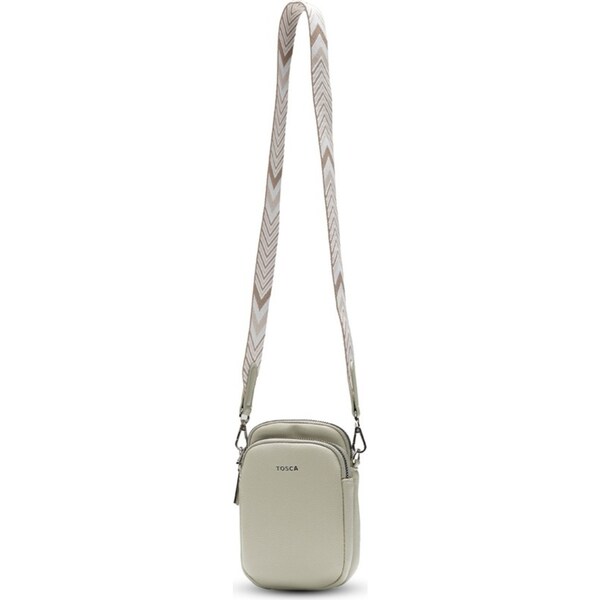 Tosca Womens Crossbody Mini Utility Phone Bag Carrier 19x12cm Light Green