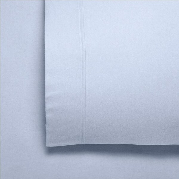 Bianca Fletcher Cotton Twill Flannelette Sheet/Pillowcase Steel Blue Single