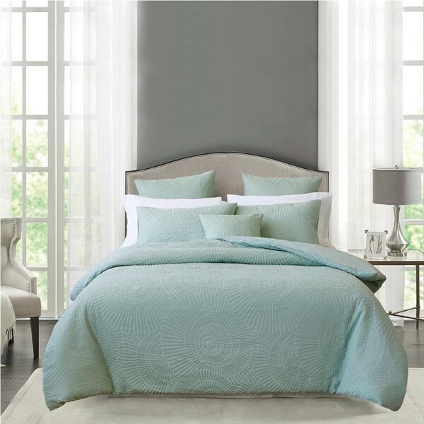 Bianca Byron Quilt Cover Set w/ 2x Pillowcase Home/Room Bedding Sage Super King