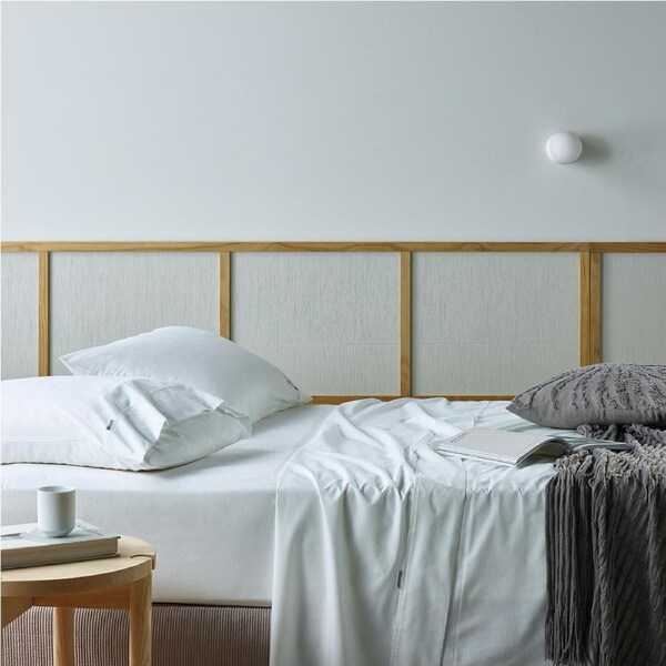 Bianca Natural Sleep Recycled Cotton/Bamboo Sheet/Pillowcase White Split King