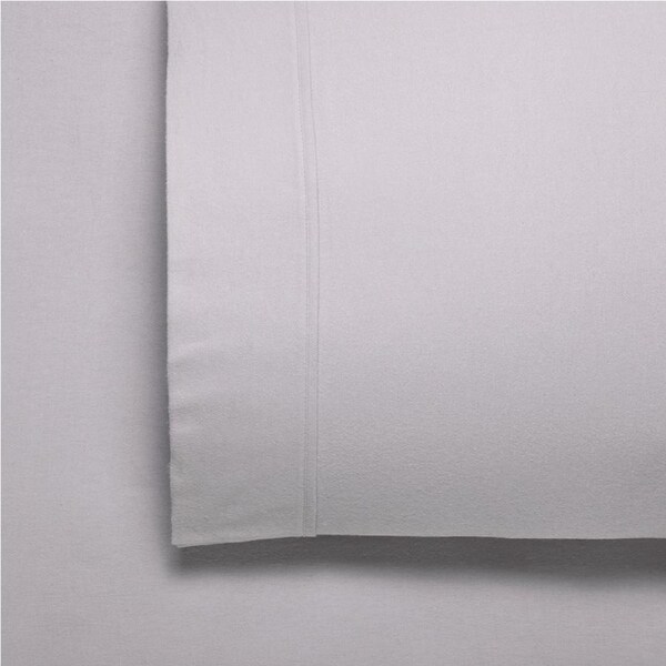 Bianca Fletcher Flannelette Flat/Fitted Sheet/Pillowcase Stone Super King