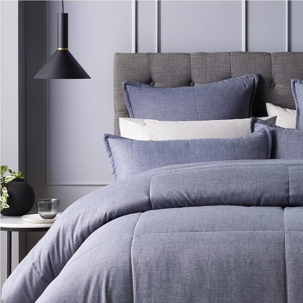 Bianca Maynard Comforter Set/Pillowcase Home/Room Bedding Blue Super King