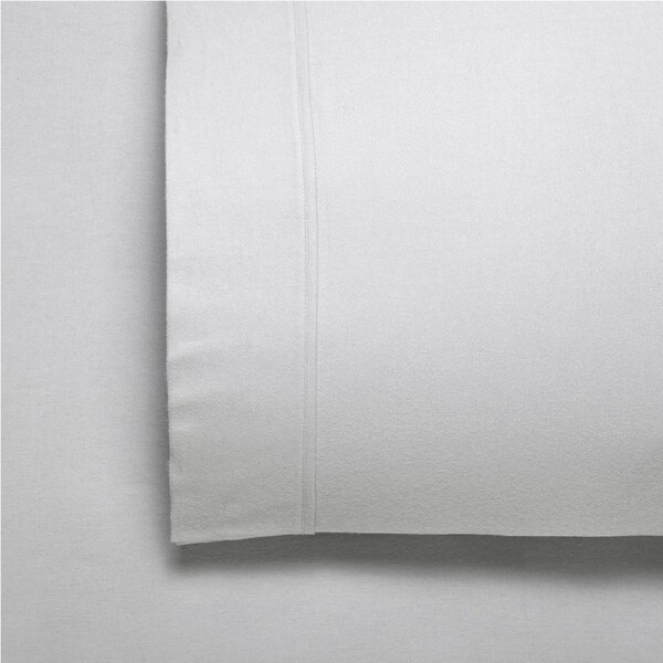 Bianca Fletcher Flannelette Flat/Fitted Sheet/Pillowcase Silver Split King