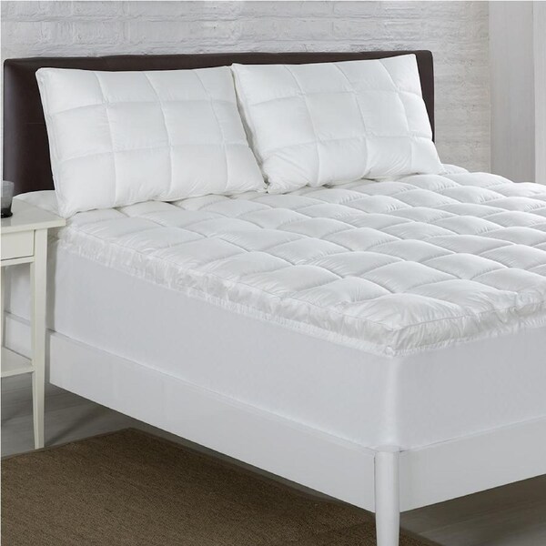 Bianca Relax Right Microfibre Mattress Topper 1000GSM Bedding White Super King