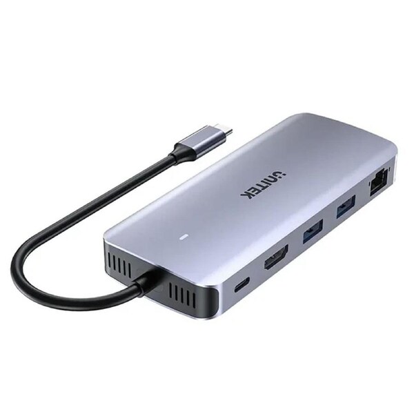 Unitek 6-in-1 USB-C 10Gbps Hub - Space Grey [D1120A01]