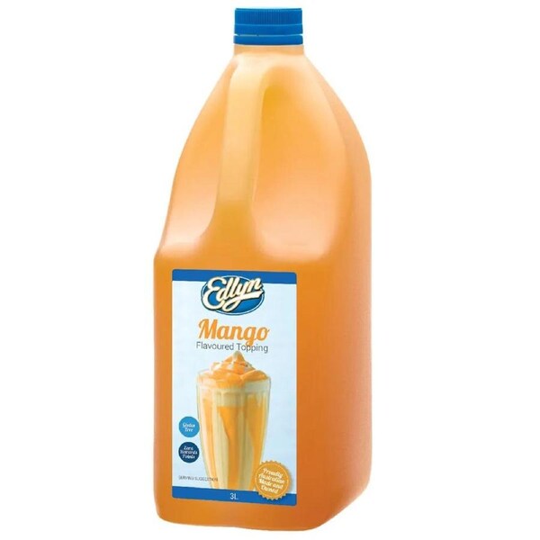 Edlyn Mango Topping 3L Milkshakes Ice Cream Bulk