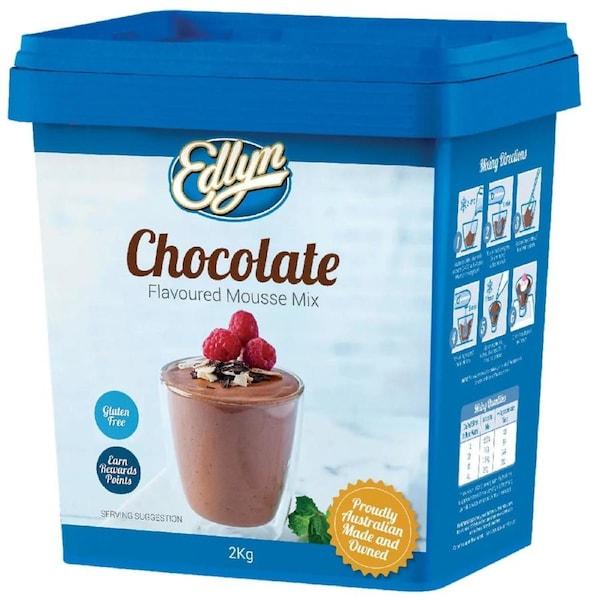 Edlyn Chocolate Mousse Dessert Mix 2kg Bulk