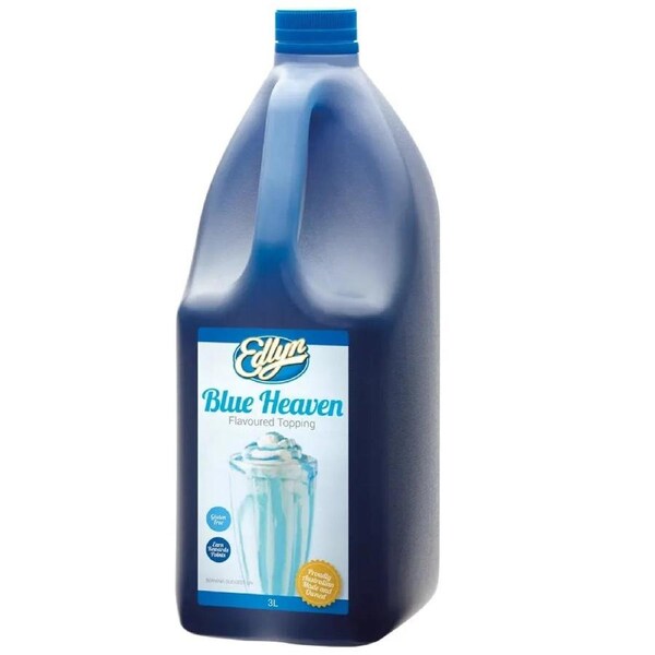 Edlyn Blue Heaven Topping 3L Milkshakes Ice Cream Bulk