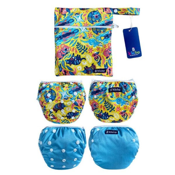 Reuseable Swim Nappy 2 Pack - Aussie Animalia