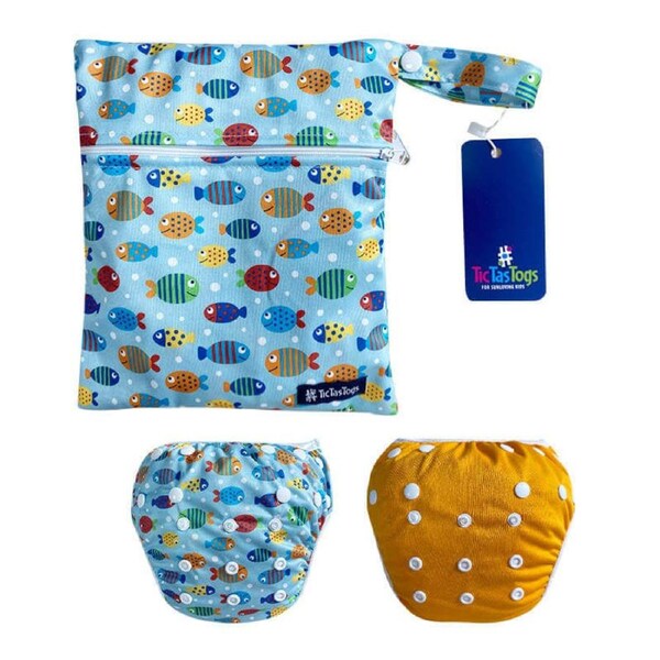 Reuseable Swim Nappy 2 Pack - Fish Frenzy