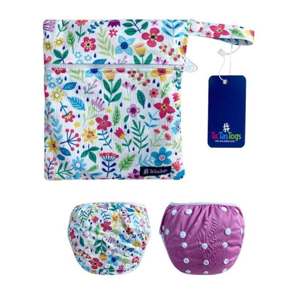 Reuseable Swim Nappy 2 Pack - Ditsy Daisy