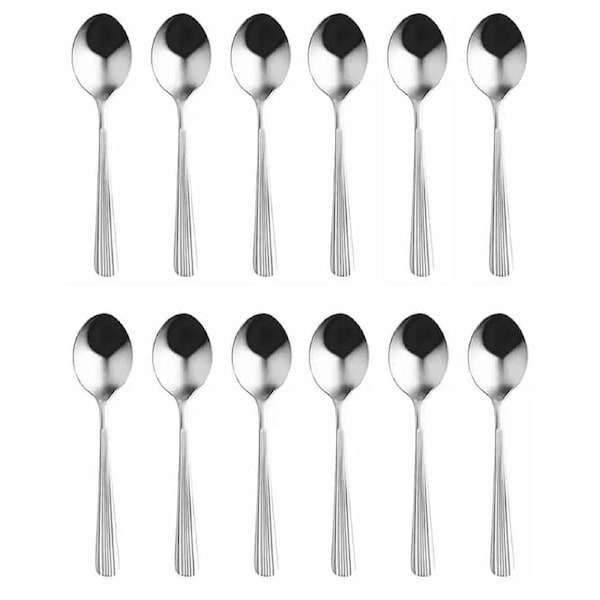 Coffee Tea Spoon Stainless Steel Premium Cutlery Heavyweight - 12x