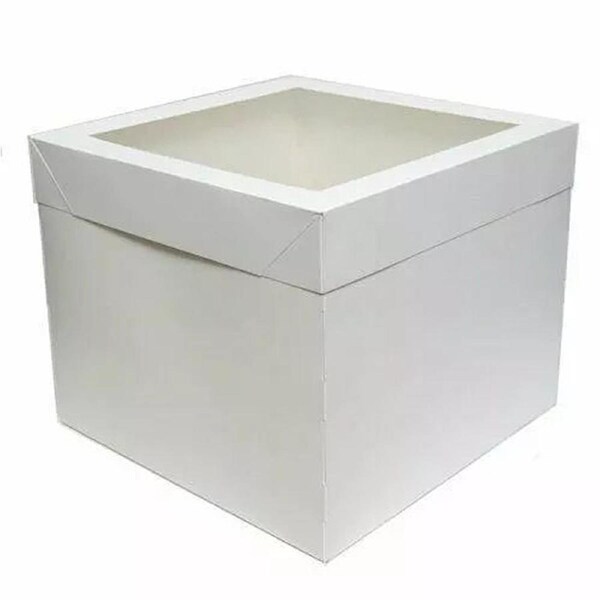 Cake Boxes Display Window Tall Cupcake Muffin Box Decorating 12 inches - 10pcs