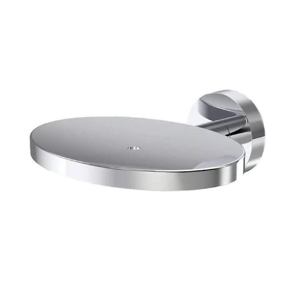 Soap Holder Dish Metal Full Chrome