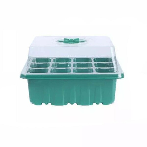 Plant Seeds Grow Box Propagation Nursery Seedling Starter Tray 12 holes - 10pcs